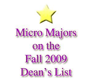 Fall 2009 Dean's List