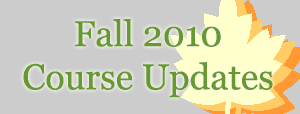 Fall Course Updates