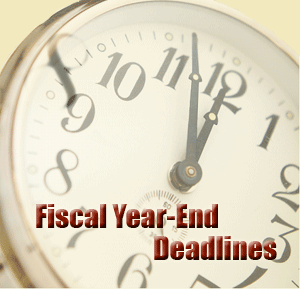 Fiscal year deadlines