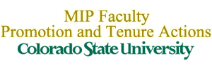 Promotion and tenure actions