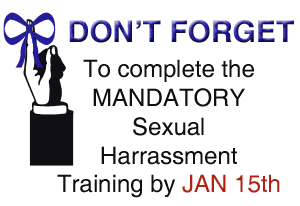 Sexual Harrassment Training Reminder