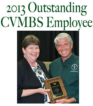 Cathy Griffin Outstanding CVMBS Employee 2013