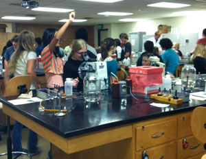 High school students visit CSU Microbiology Lab