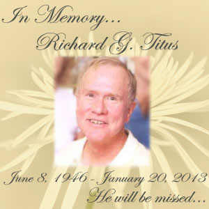 In Memory of Dr. Richard Titus