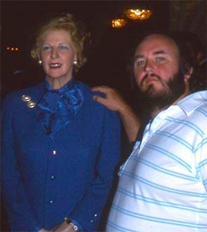 Ian Orme and a wax Margaret Thatcher
