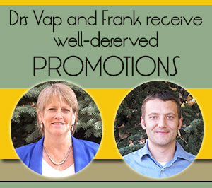 Drs Vap and Frank receive well-deserved promotions