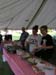 Bennetts setting up the food