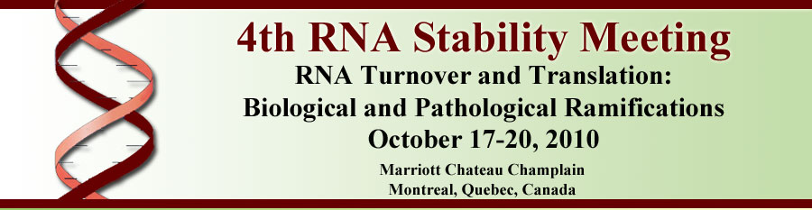 4th RNA Stability Meeting