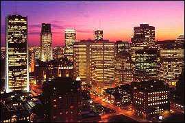 Montreal at night